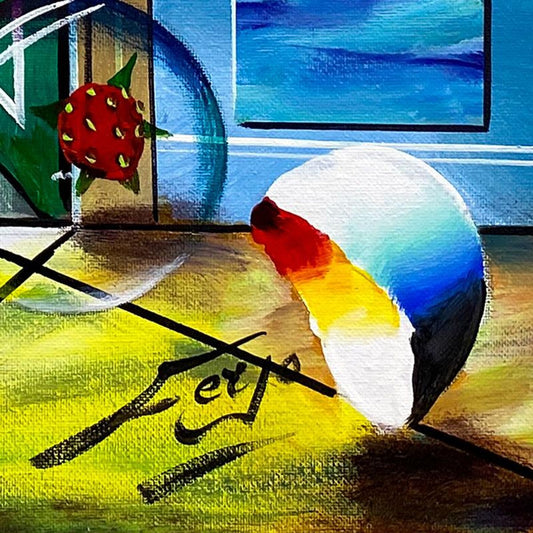 Ferjo, Original Acrylic Painting on Canvas, Hand Signed with Letter of Authenticity.