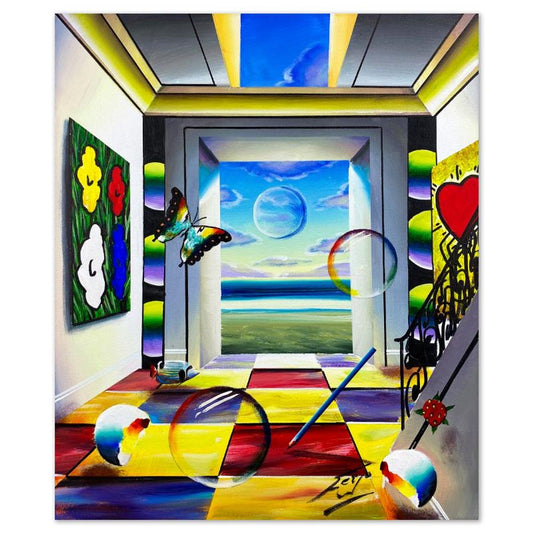 Ferjo, Original Acrylic Painting on Canvas, Hand Signed with Letter of Authenticity.