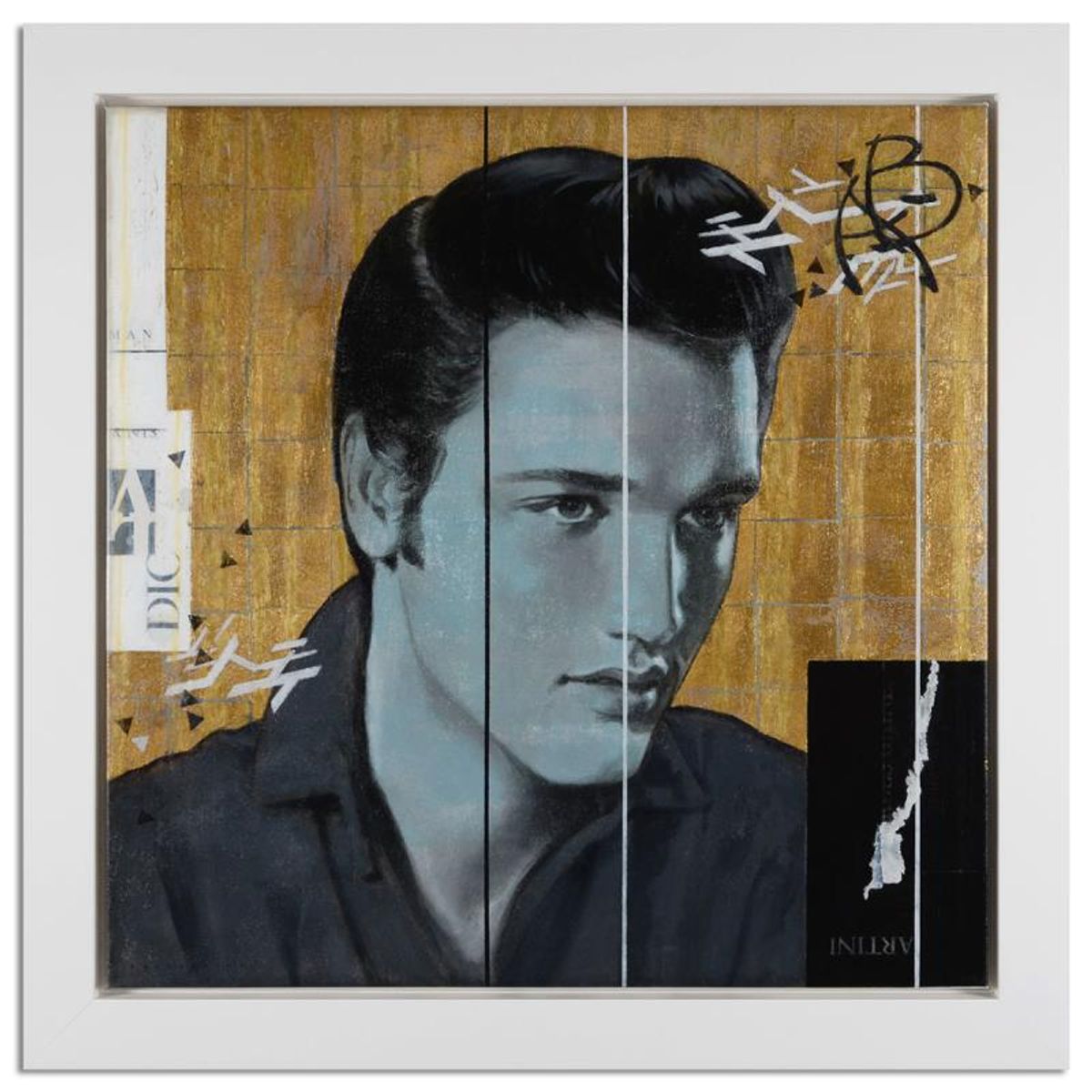 Francois Fressinier, "Love Me Tender" Framed Original Painting on Canvas. Hand Signed and with Certificate of Authenticity.