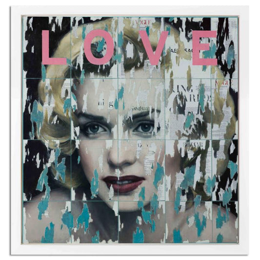 Francois Fressinier, "In Love With You" Framed Original Painting on Canvas. Hand Signed and with Certificate of Authenticity.