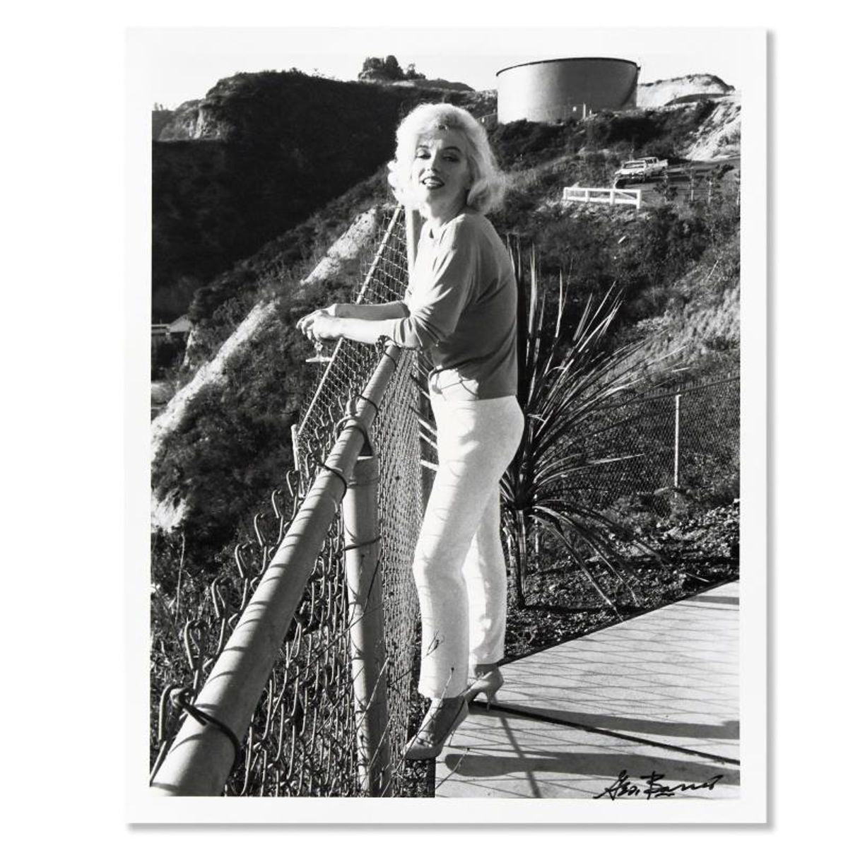George Barris (1922-2016), "Marilyn Monroe: The Last Shoot" Photograph Printed from the Original Negative, Hand Signed with Letter of Authenticity