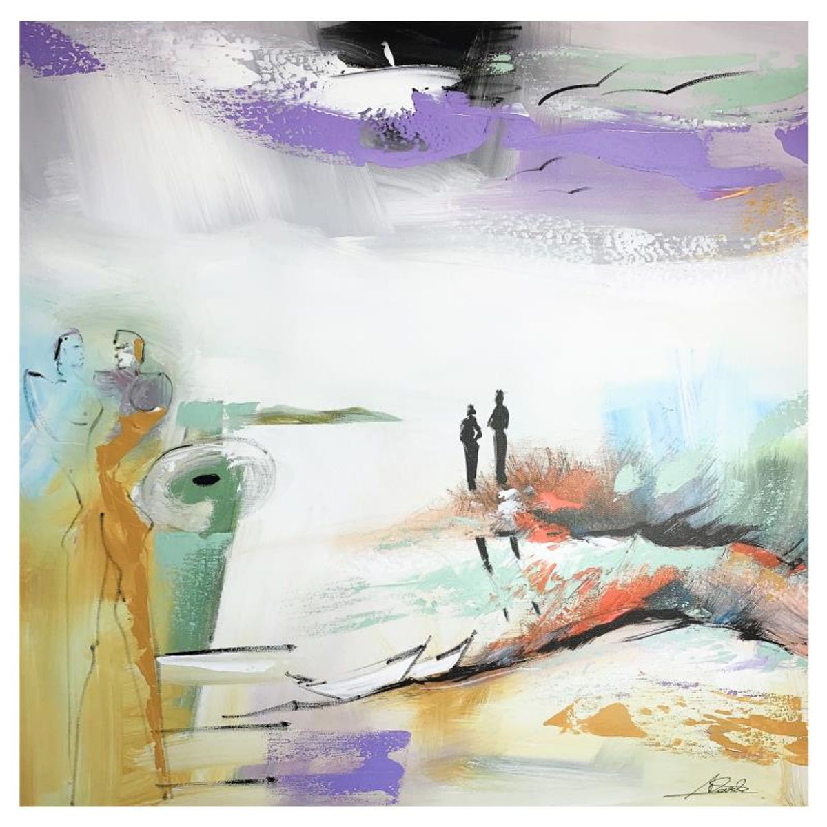 Alfred Gockel, "Freedom without Limits" Hand Signed Limited Edition on Canvas with Letter of Authenticity.