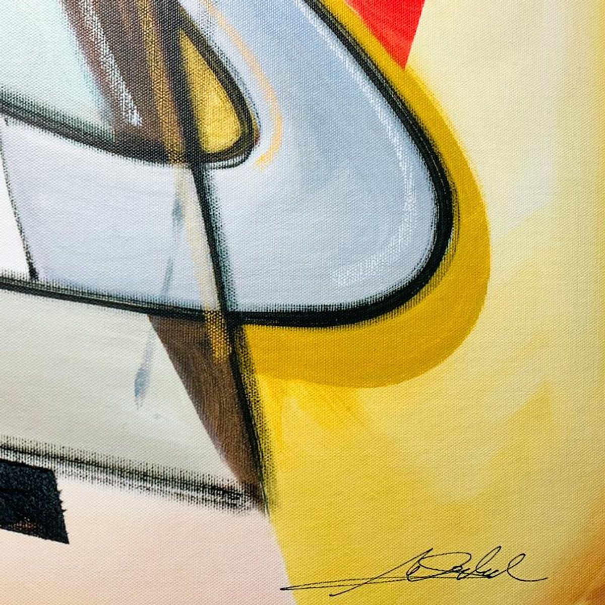 Alfred Gockel, "Rocking Blues" Hand Signed Limited Edition on Canvas with Letter of Authenticity.