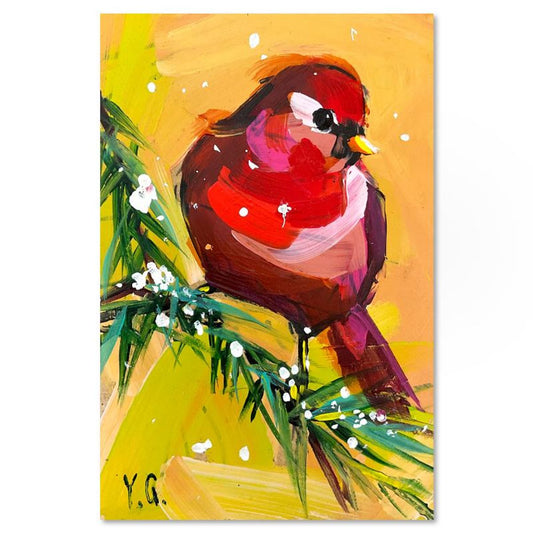 Yasna Godovanic, Original Acrylic Painting on Board, Hand Signed with Letter of Authenticity.