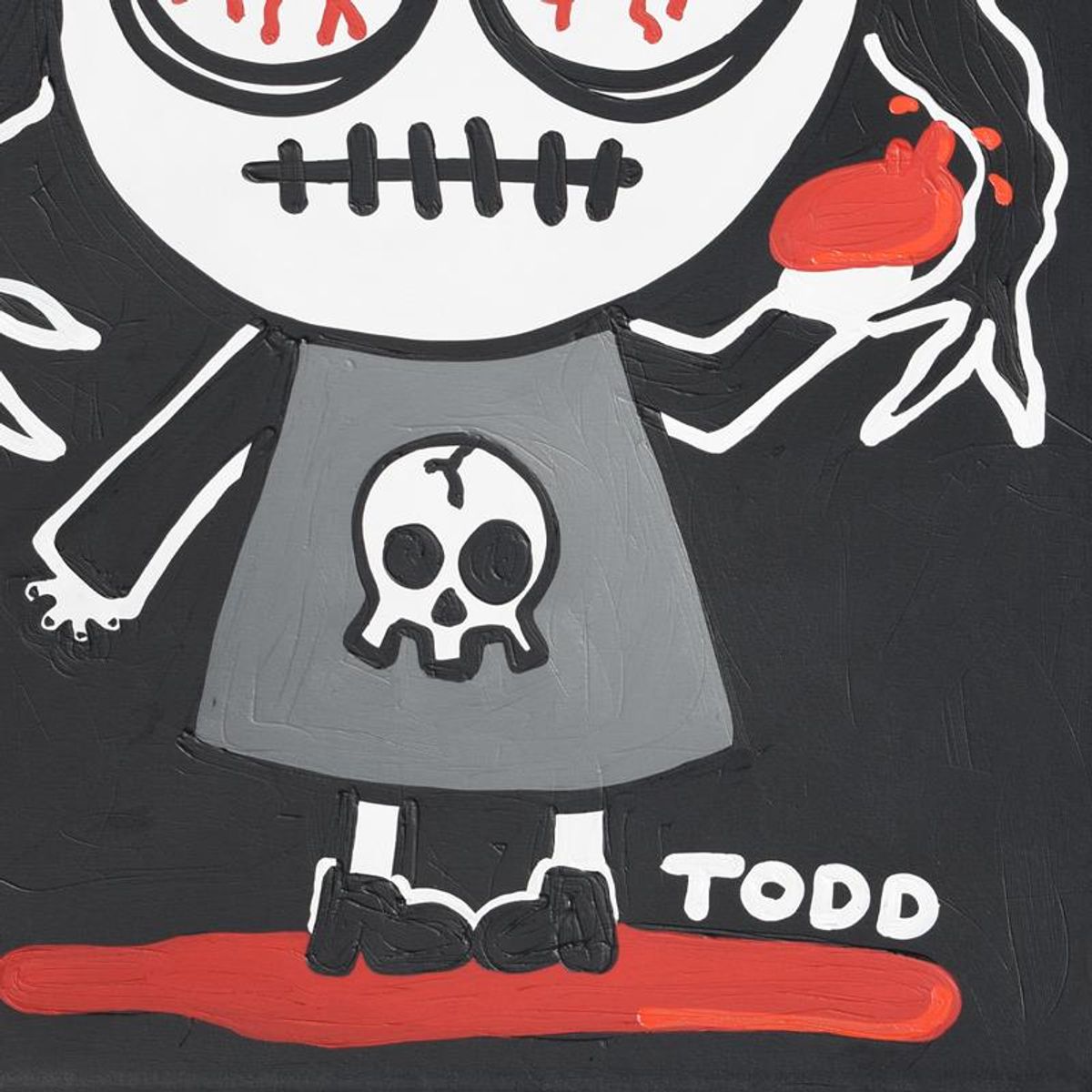 Todd Goldman, "Heart Breaker" Original Acrylic Painting on Gallery Wrapped Canvas (36" x 48"), Hand Signed with Letter of Authenticity.