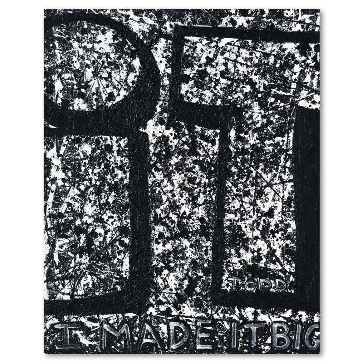 Todd Goldman, "I Made It Big" Original Acrylic Painting on Gallery Wrapped Canvas (48" x 60"), Hand Signed with Letter of Authenticity.