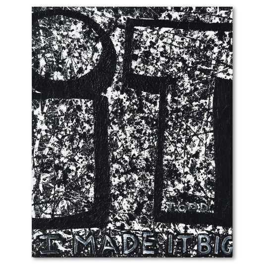 Todd Goldman, "I Made It Big" Original Acrylic Painting on Gallery Wrapped Canvas (48" x 60"), Hand Signed with Letter of Authenticity.