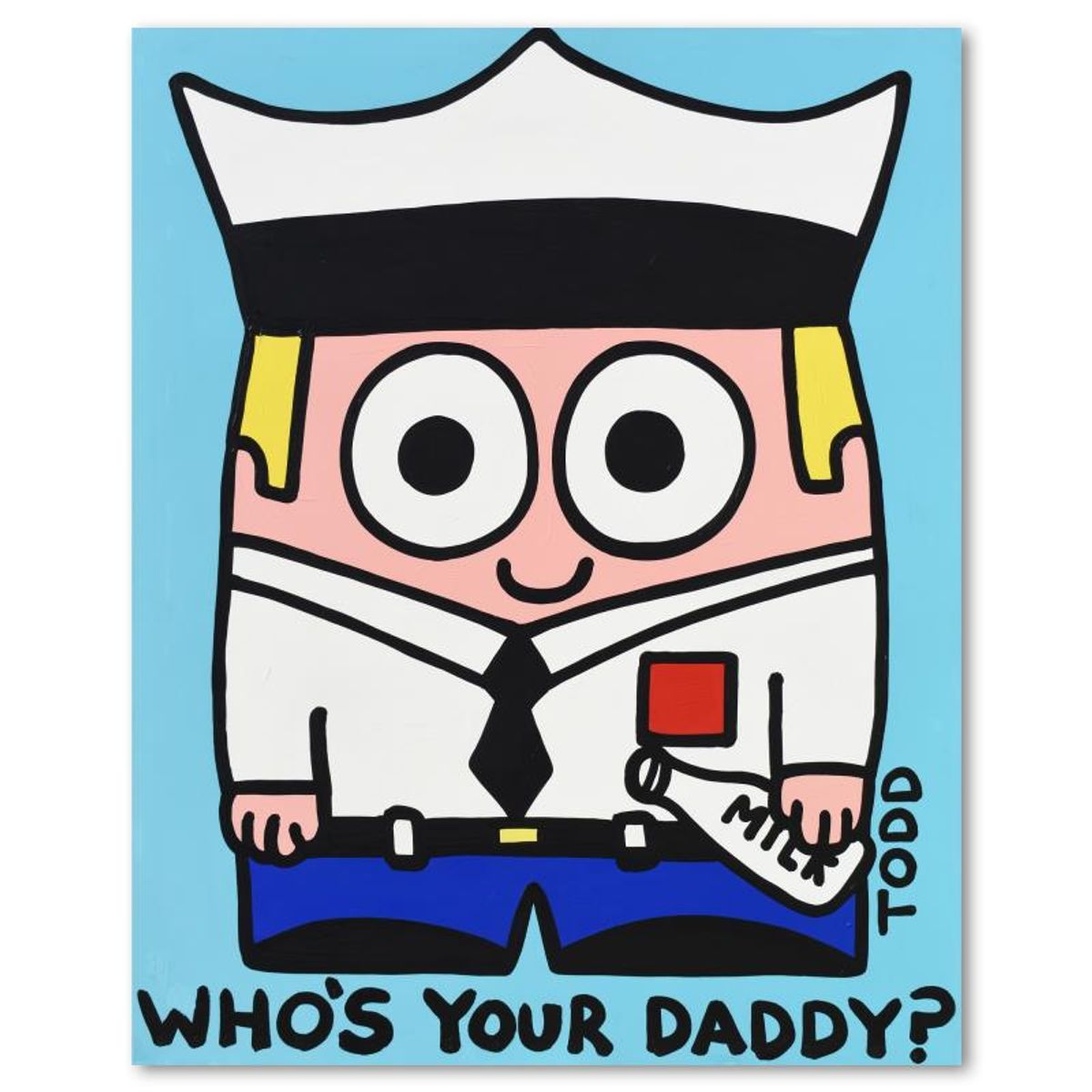 Todd Goldman, "Who's Your Daddy?" Original Acrylic Painting on Gallery Wrapped Canvas (48" x 60"), Hand Signed with Letter of Authenticity.