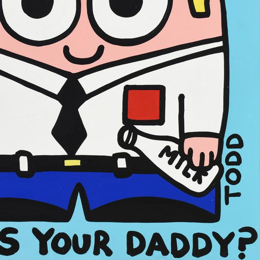 Todd Goldman, "Who's Your Daddy?" Original Acrylic Painting on Gallery Wrapped Canvas (48" x 60"), Hand Signed with Letter of Authenticity.