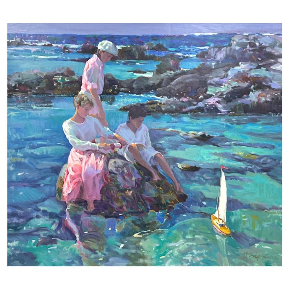 Don Hatfield, "Rock Point" Limited Edition Publisher's Proof on Canvas, Numbered 11/11 and Hand Signed with Letter of Authenticity.