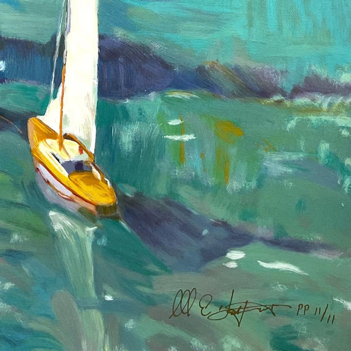 Don Hatfield, "Rock Point" Limited Edition Publisher's Proof on Canvas, Numbered 11/11 and Hand Signed with Letter of Authenticity.