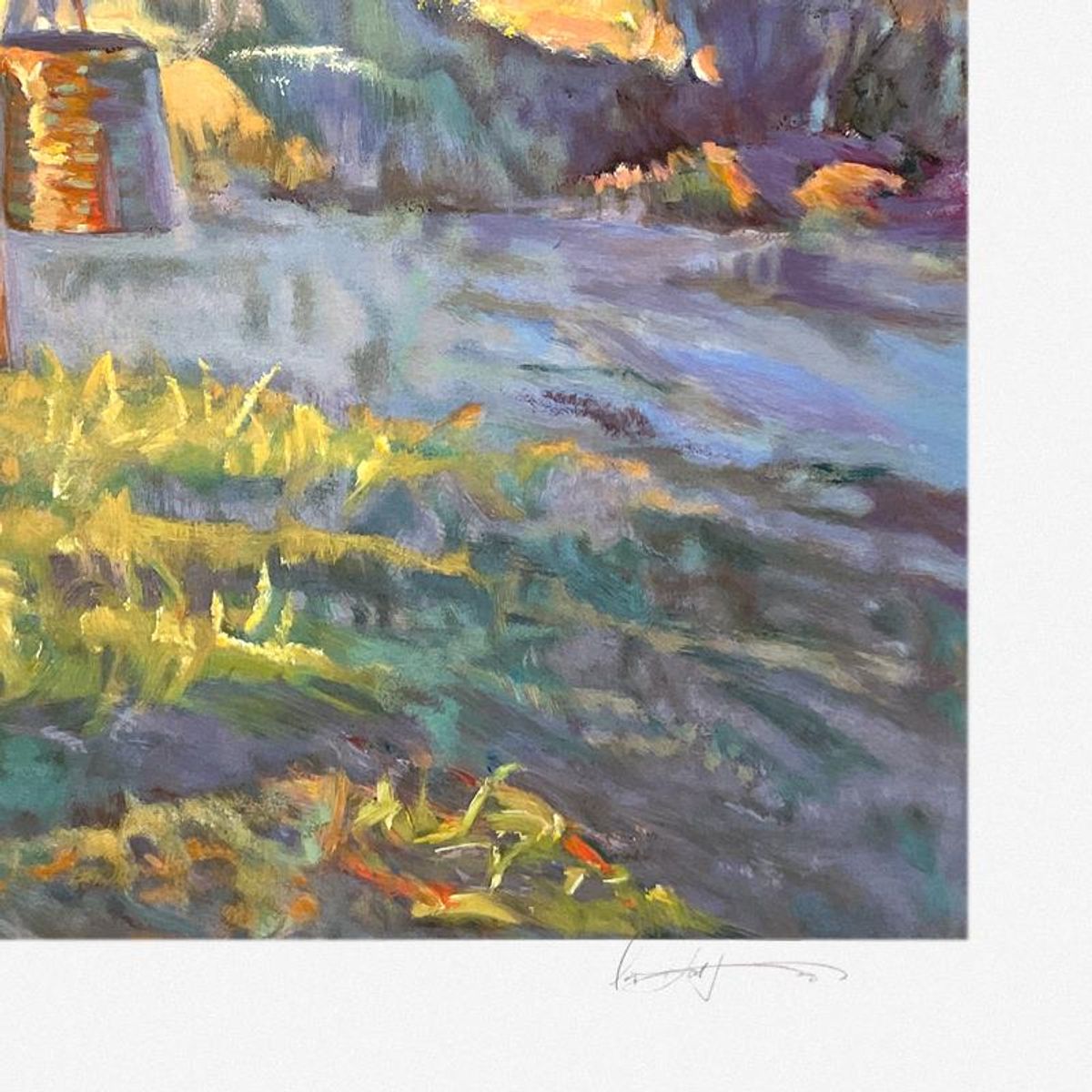 Don Hatfield, "Reflections at Dawn" Limited Edition Printer's Proof Serigraph, Numbered and 1/11 Hand Signed with Letter of Authenticity.