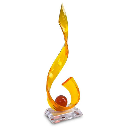 Shlomi Haziza, "Tornado" Acrylic Sculpture, Hand Signed with Letter of Authenticity.