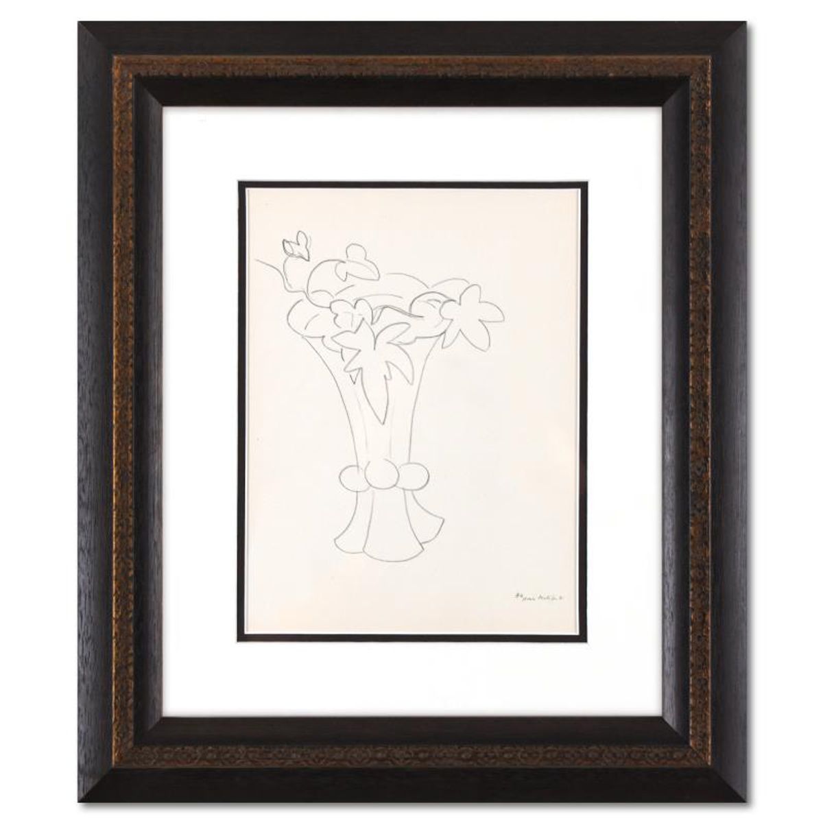 Henri Matisse (1869-1954), Framed Lithograph, Plate Signed with Letter of Authenticity.