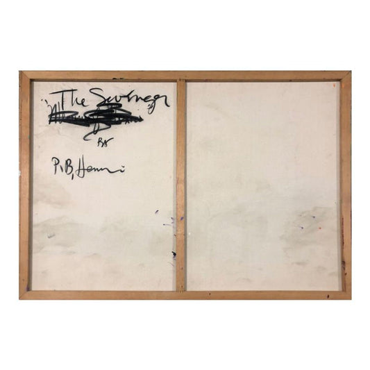 Paul Blaine Henrie (1932-1999), "The Swinger" Hand Signed Original Painting on Canvas (36"x48") with Letter of Authenticity.