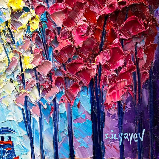Slava Ilyayev, Framed Original Oil Painting on Canvas, Hand Signed with Letter of Authenticity.