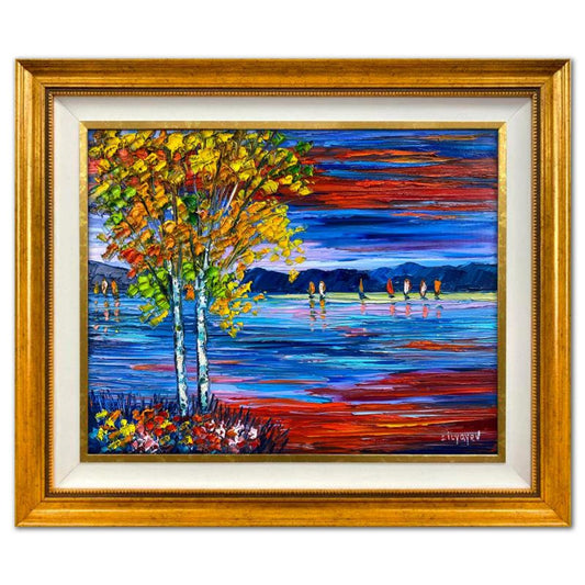 Slava Ilyayev, Framed Original Oil Painting on Canvas, Hand Signed with Letter of Authenticity.