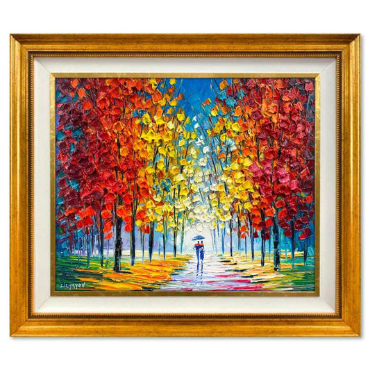 Slava Ilyayev, Framed Original Oil Painting on Canvas, Hand Signed with Letter of Authenticity.