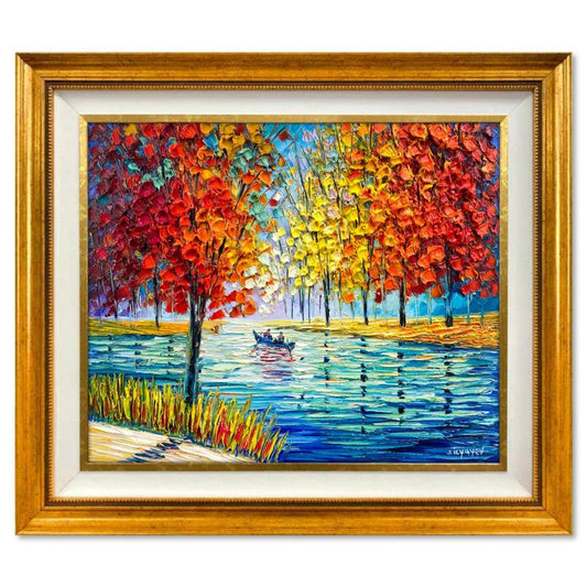 Slava Ilyayev, Framed Original Oil Painting on Canvas, Hand Signed with Letter of Authenticity.