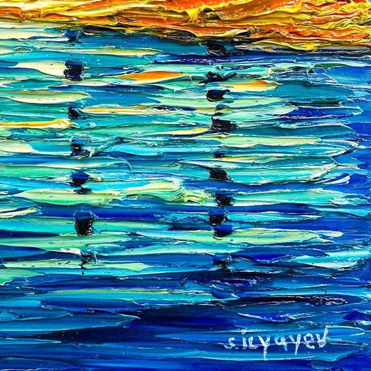Slava Ilyayev, Framed Original Oil Painting on Canvas, Hand Signed with Letter of Authenticity.