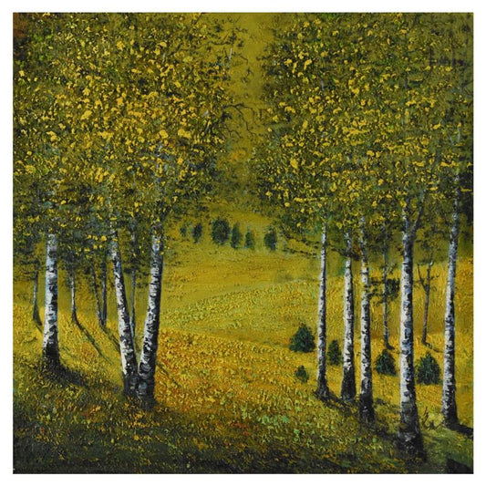 Inam, Original Oil Painting on Canvas (36" x 36"), Hand Signed with Letter of Authenticity.