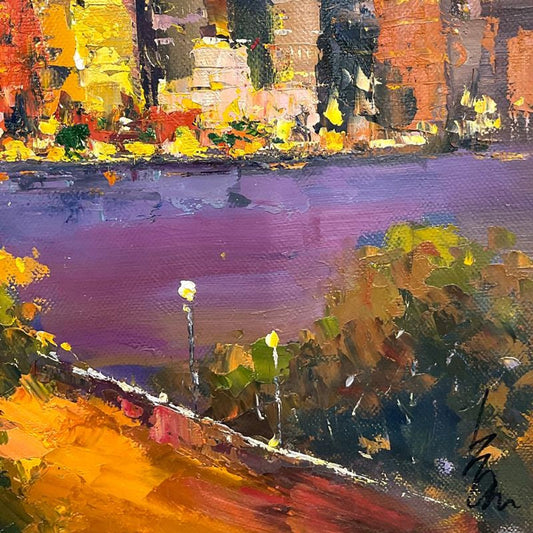 Inam, Original Oil Painting on Canvas (32" x 44"), Hand Signed with Letter of Authenticity.