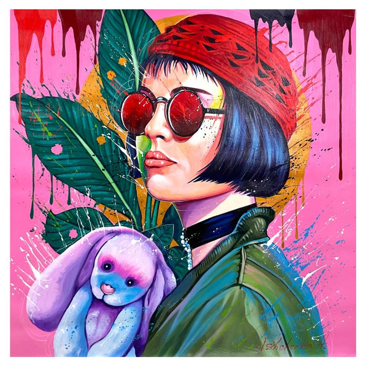 Alexander Ishchenko, "The Professional" Original Acrylic Painting on Canvas, Hand Signed with Letter Authenticity.