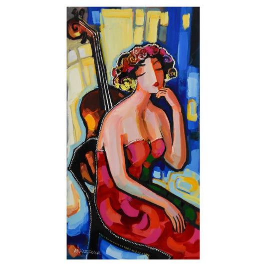 Michael Kerzner, Original Acrylic Painting on Canvas, Hand Signed with Letter of Authenticity.