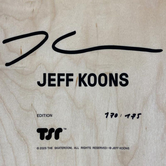 Jeff Koons, "Seated Ballerina" Framed Limited Edition Skateboard, Plate Signed with Letter of Authenticity.