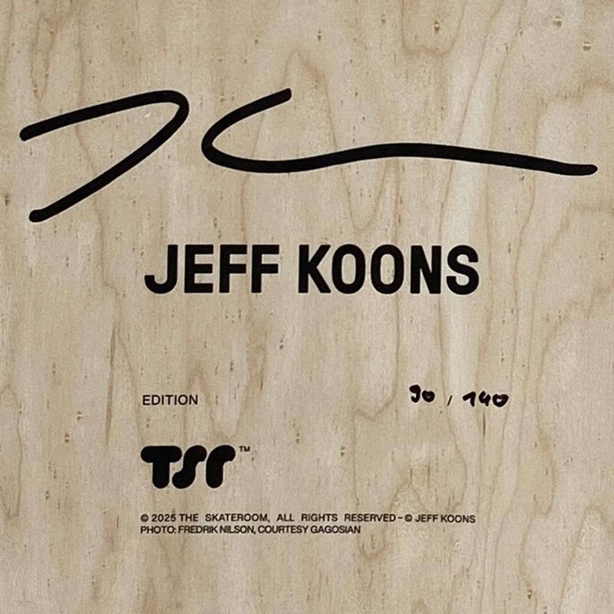 Jeff Koons, "Lobster and Seated Ballerina" Framed Limited Edition Skateboard Set, Plate Signed with Letter of Authenticity.