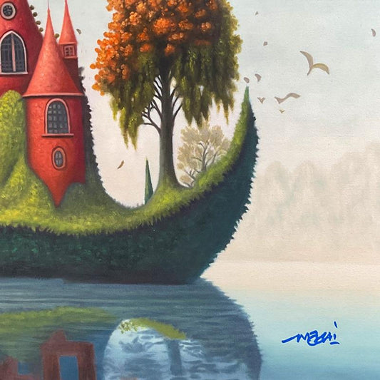 Mani, Original Acrylic Painting on Canvas (20" x 30"), Hand Signed with Letter of Authenticity