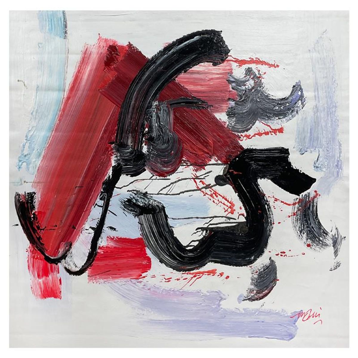 Mani, Original Acrylic Painting on Canvas, Hand Signed with Letter of Authenticity