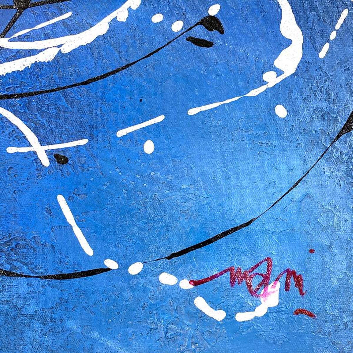 Mani, Original Acrylic Painting on Canvas (36" x 36"), Hand Signed with Letter of Authenticity.