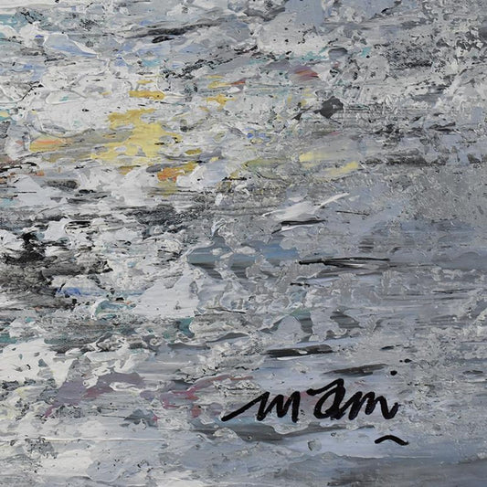 Mani, Original Acrylic Painting on Canvas (45" x 45"), Hand Signed with Letter of Authenticity.