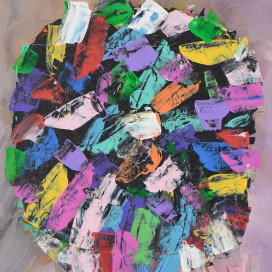 George Marlowe, "Dysfunction Junction" Original Acrylic Painting on Canvas, Hand Signed with Certificate of Authenticity.