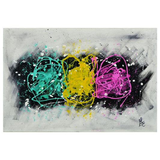 George Marlowe, "Tres Chic" Hand Signed Original Acrylic Painting on Canvas with Certificate of Authenticity.