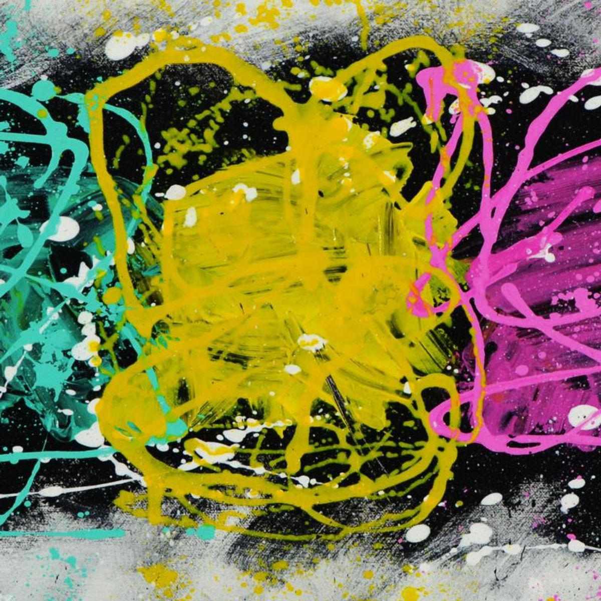 George Marlowe, "Tres Chic" Hand Signed Original Acrylic Painting on Canvas with Certificate of Authenticity.