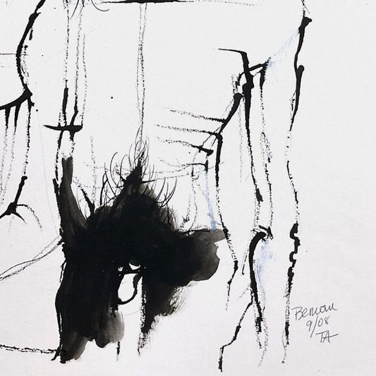 Milton Berwin (1925-2023), Original Painting (22" x 25"), Hand Signed with Letter of Authenticity.