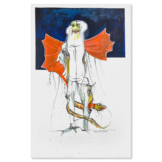 Milton Berwin (1925-2023), Original Painting (22" x 30"), Hand Signed with Letter of Authenticity.