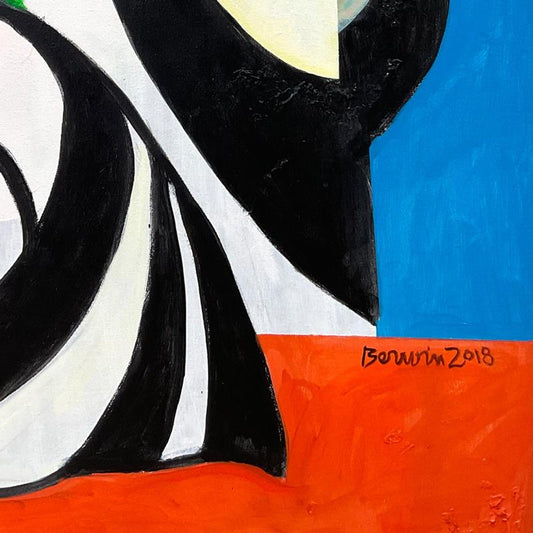 Milton Berwin (1925-2023), Original Painting on Canvas (36" x 48"), Hand Signed with Letter of Authenticity.