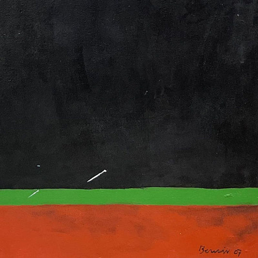 Milton Berwin (1925-2023), Original Painting on Canvas (54" x 42"), Hand Signed with Letter of Authenticity.