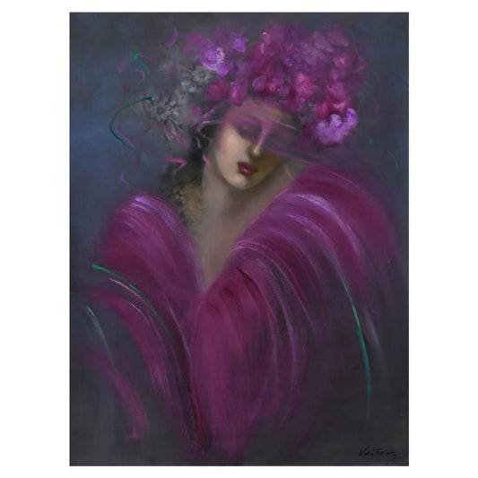 Victoria Montesinos, Original Oil Painting on Canvas, Hand Signed with Letter of Authenticity.