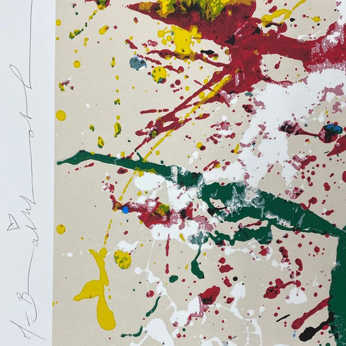 Mr Brainwash, "M=bw² - Splash, 2024" Framed Limited Edition Silkscreen, Hand Signed with Certificate of Authenticity.