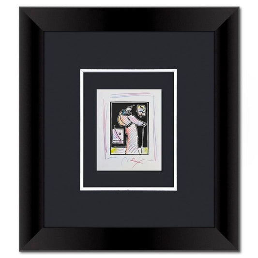 Peter Max, Framed One-of-a-Kind Mixed Media, Hand Signed with Registration Number Certifying Authenticity.