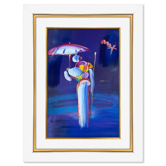 Peter Max, "Sage with Umbrella and Cane" Framed One-of-a-Kind Acrylic Mixed Media (48.5" x 36.5"), Hand Signed with Registration Number Certifying Authenticity
