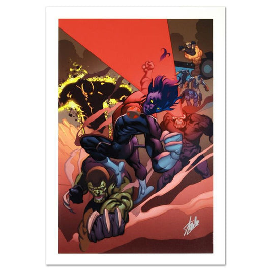 Stan Lee Signed, Marvel Comics Limited Edition Canvas 5/99 "Secret Invasion: X-Men #1" with Certificate of Authenticity.