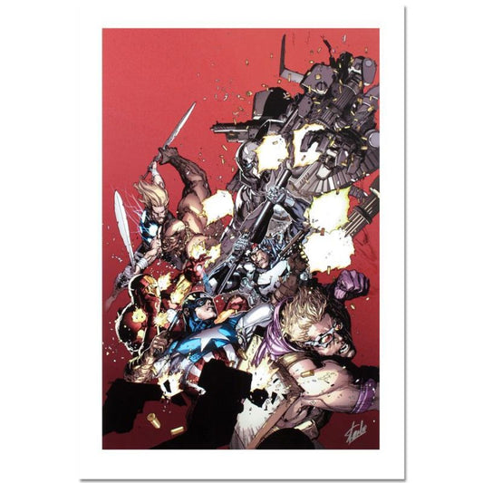 Stan Lee Signed, Marvel Comics "Ultimate Avengers Vs. New Ultimates #1" Limited Edition Canvas 3/10 with Certificate of Authenticity.
