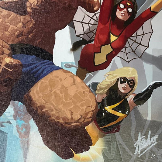 Stan Lee Signed, Marvel Comics "I Am An Avenger #4" Limited Edition Canvas, Numbered 1/10 with Certificate of Authenticity.