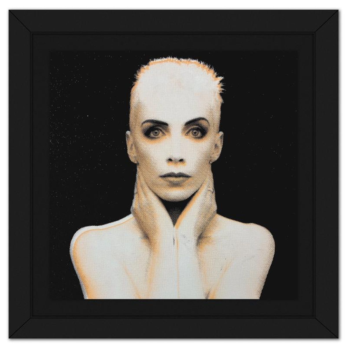 Steve Kaufman (1960-2010), "Annie Lennox" Framed Hand Pulled Limited Edition Silscreen, Numbered PP 10/50 Inverso and Hand Signed with Letter of Authenticity
