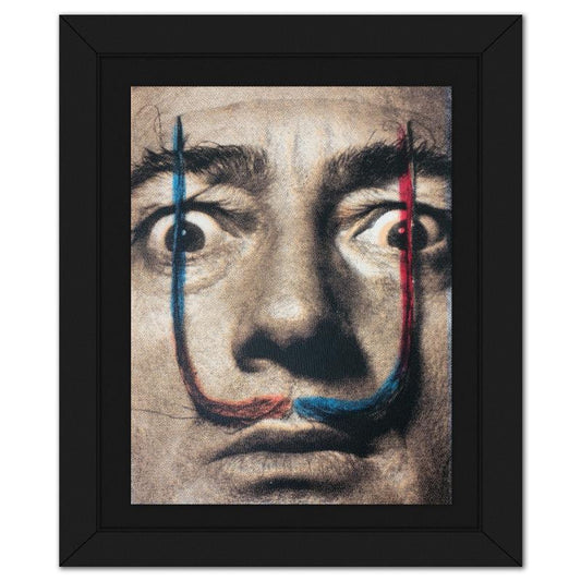 Steve Kaufman (1960-2010), "Dali's Mustache" Framed Hand Embellished Limited Edition Silscreen, Numbered RR 6/100 Inverso and Hand Signed with Letter of Authenticity